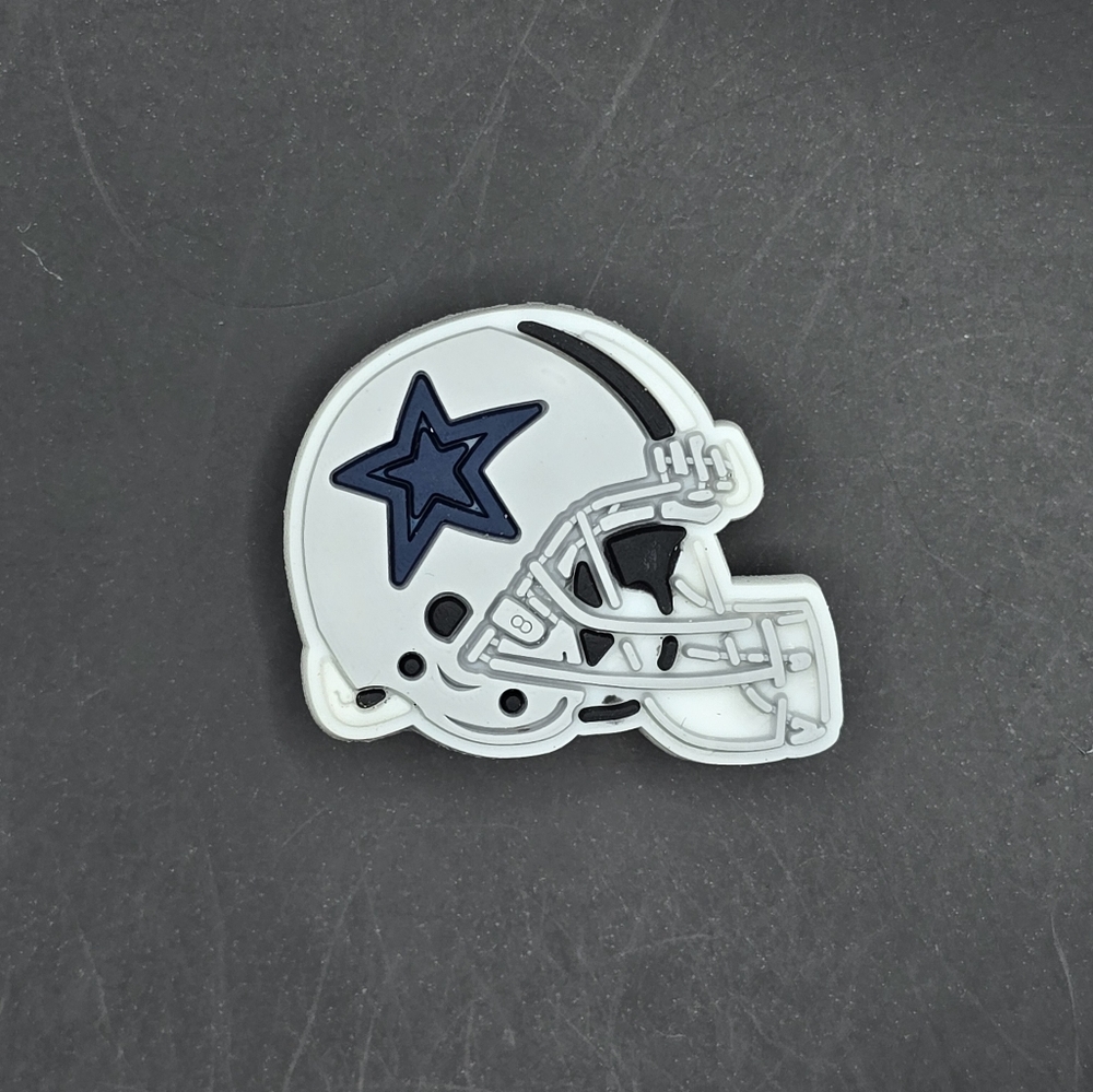 (5/$15) NFL Cowboys Helmet Croc Charm - Picture 1 of 2
